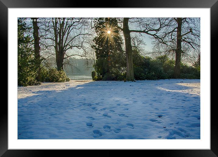  Winter Scene 3 Framed Mounted Print by Brian Garner