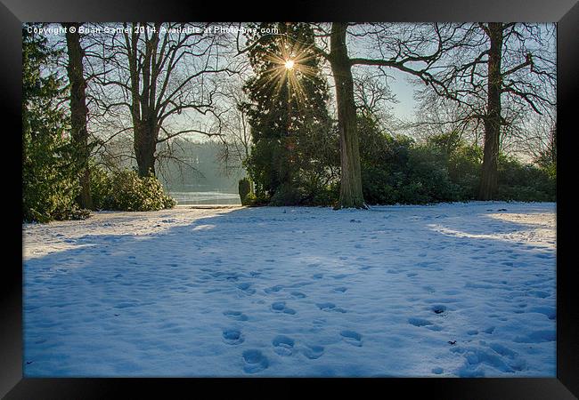  Winter Scene 3 Framed Print by Brian Garner