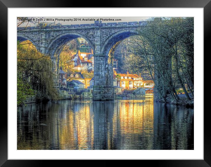  The Golden Hour Knaresborough Viaduct Framed Mounted Print by Colin Williams Photography