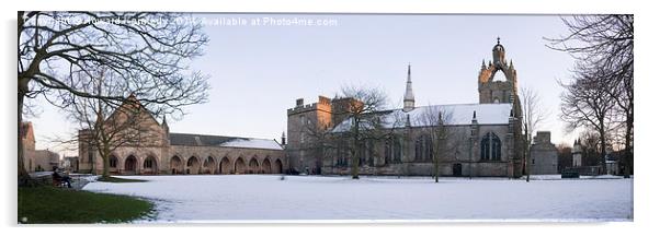 King's College Panorama Acrylic by Howard Kennedy