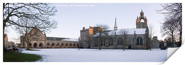 King's College Panorama Print by Howard Kennedy