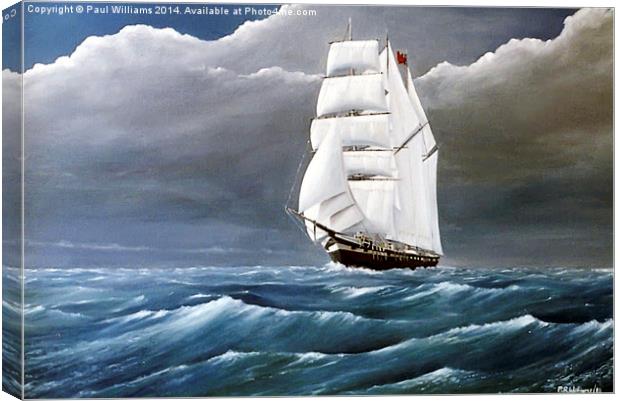 With a Following Wind Canvas Print by Paul Williams