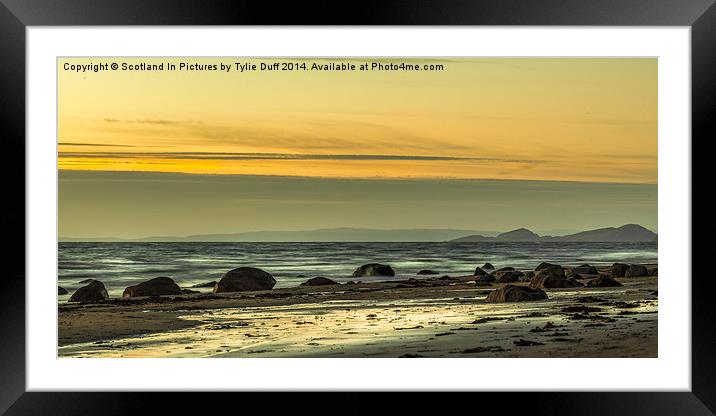  From Seamill over the Clyde Framed Mounted Print by Tylie Duff Photo Art