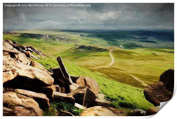 Hathersage Moor Print by Julie Woodhouse