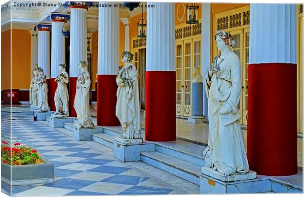  Achilleion Palace  Canvas Print by Diana Mower