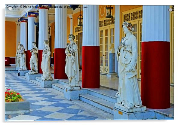  Achilleion Palace  Acrylic by Diana Mower