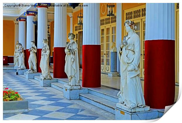  Achilleion Palace  Print by Diana Mower