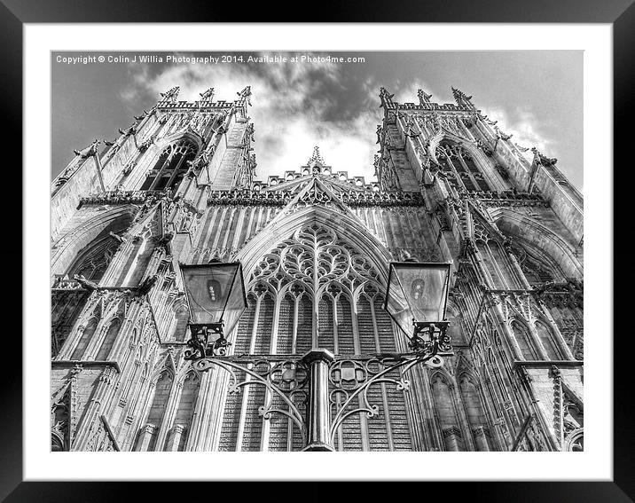  York Minster Framed Mounted Print by Colin Williams Photography