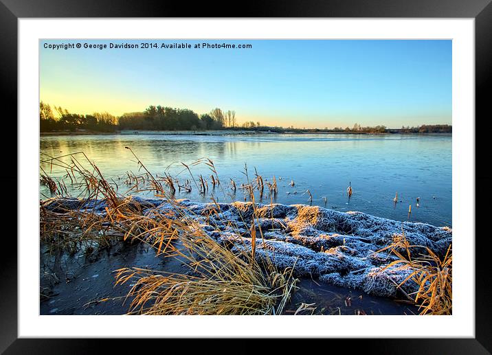  Winter's Edge Framed Mounted Print by George Davidson