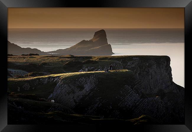  Worm's head on the Gower peninsular Framed Print by Leighton Collins