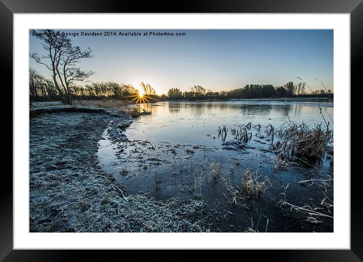  On A Cold & Frosty Morning Framed Mounted Print by George Davidson