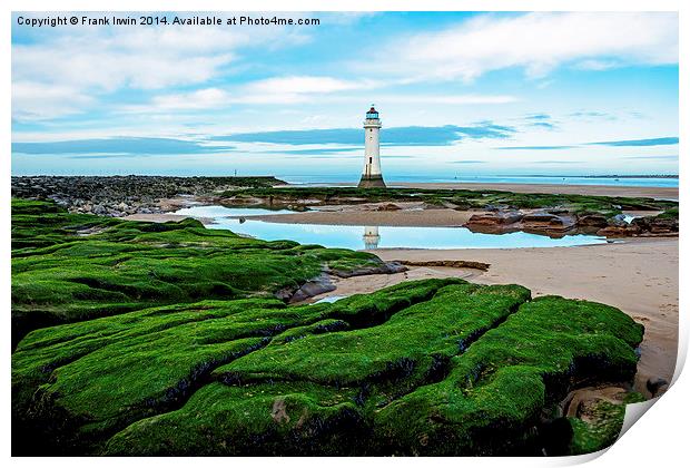 Perch Rock Lighthouse, New Brighton, Wirral, UK Print by Frank Irwin