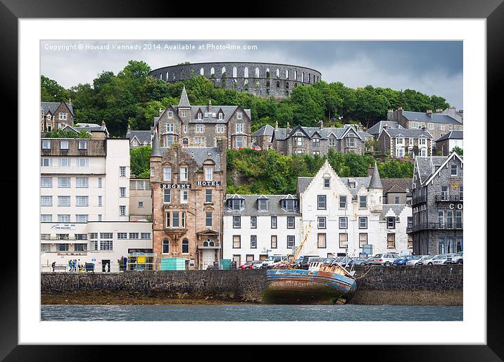 McCaig's Tower Oban Framed Mounted Print by Howard Kennedy
