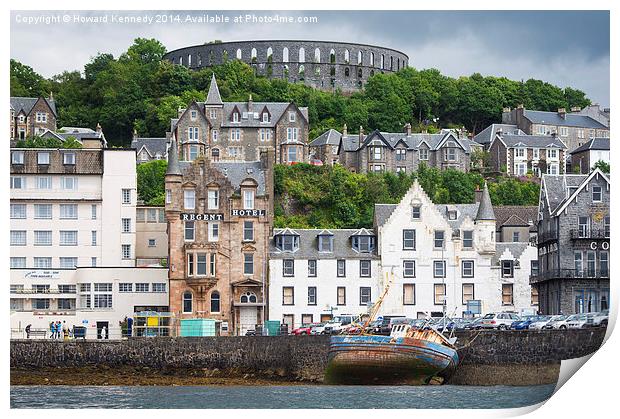 McCaig's Tower Oban Print by Howard Kennedy