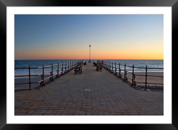  Swanage Sunrise Framed Mounted Print by Val Saxby LRPS