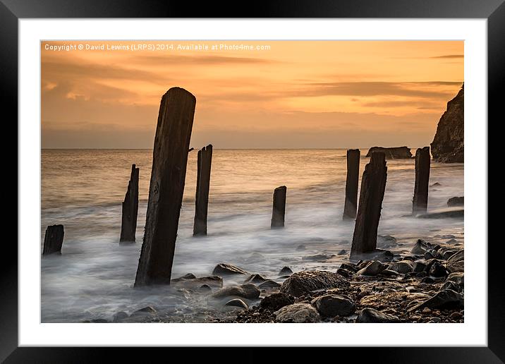 Chemical Beach - Seaham Framed Mounted Print by David Lewins (LRPS)