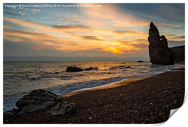 Liddle Stack - Nose's Point Seaham Print by David Lewins (LRPS)