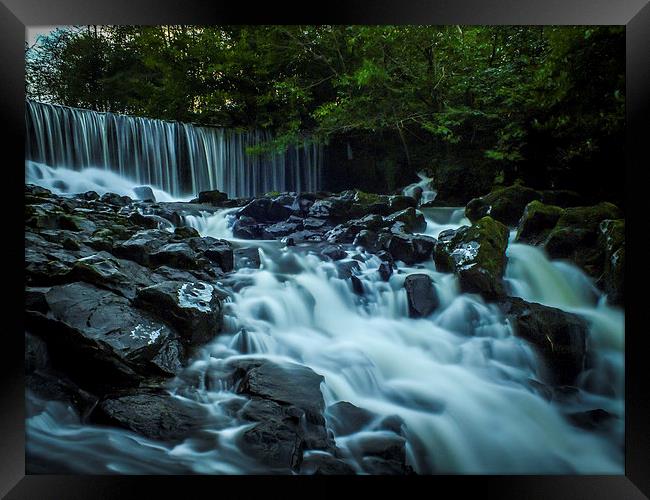  Irish Waterfall - Crumlin Glen, County Antrim, N. Framed Print by Chris Curry