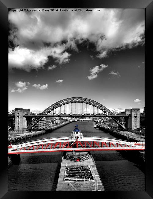  Swing Bridge, Newcastle upon Tyne Framed Print by Alexander Perry