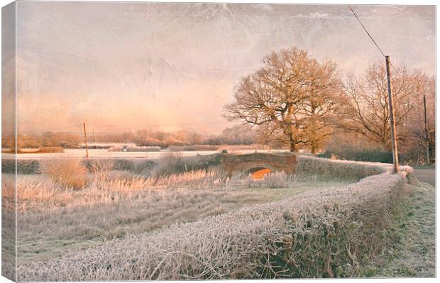  Chiddingstone Village Canvas Print by Dawn Cox