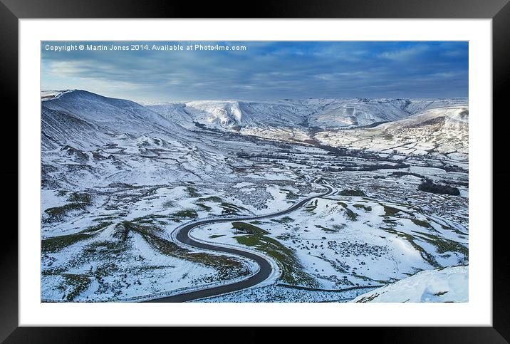  The Majesty of Edale in the Snow Framed Mounted Print by K7 Photography