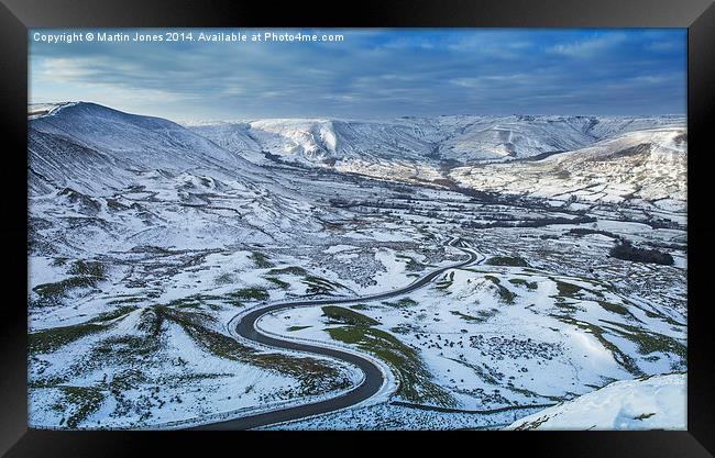  The Majesty of Edale in the Snow Framed Print by K7 Photography