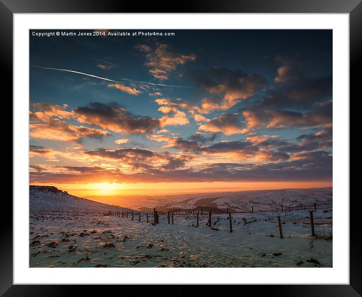  Sunset over Hope Valley Framed Mounted Print by K7 Photography