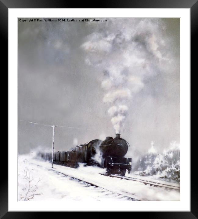  Snow Freight Framed Mounted Print by Paul Williams