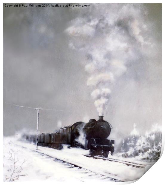  Snow Freight Print by Paul Williams