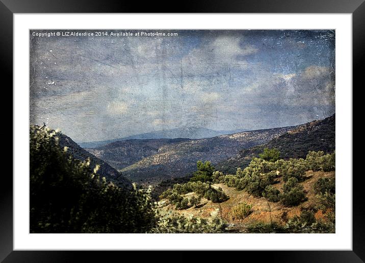  Turkish Landscape Framed Mounted Print by LIZ Alderdice