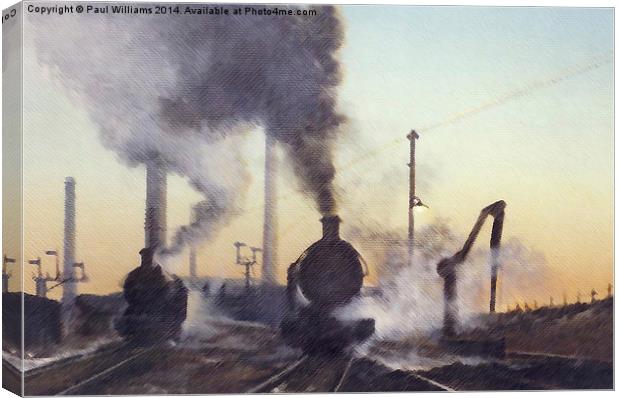  Dawn Steam Canvas Print by Paul Williams