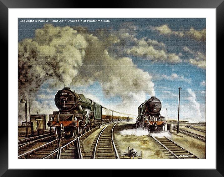 Leaving York  Framed Mounted Print by Paul Williams
