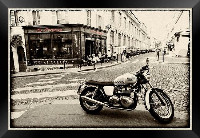  Le Progres Triumph  Framed Print by Rob Hawkins