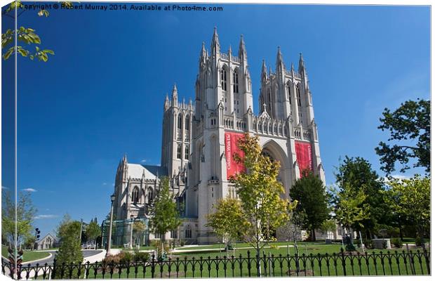  National Cathedral Washington Canvas Print by Robert Murray