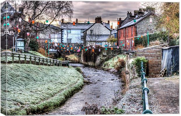 Frosty Morning at Talgarth, Powys Canvas Print by Steve Purnell