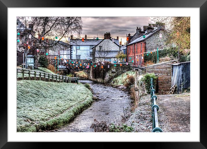 Frosty Morning at Talgarth, Powys Framed Mounted Print by Steve Purnell