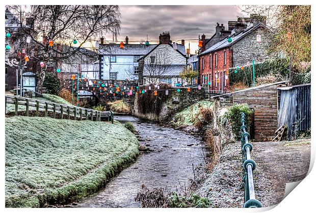 Frosty Morning at Talgarth, Powys Print by Steve Purnell