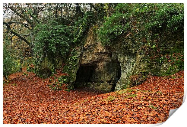  King Arthurs Cave Print by Diana Mower