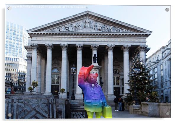  RGB statue of Paddington Bear Acrylic by Philip Pound