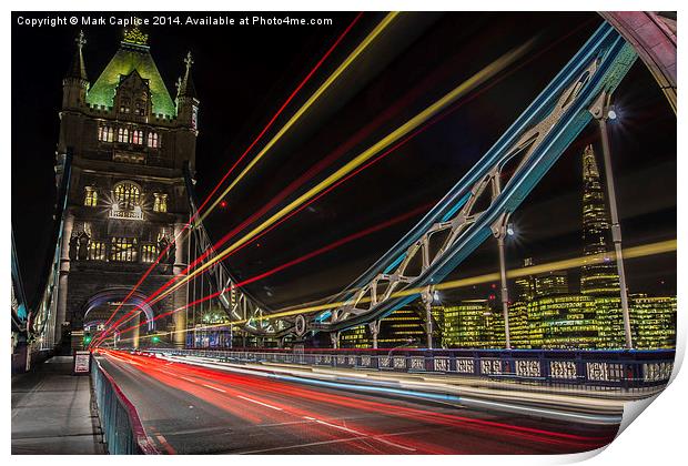  Tower Bridge by Night Print by Mark Caplice