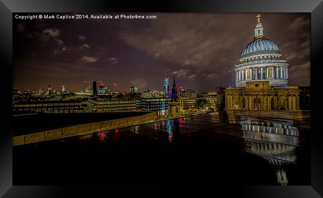 St Paul's Catherdral Framed Print by Mark Caplice