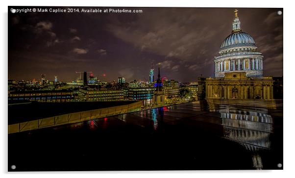 St Paul's Catherdral Acrylic by Mark Caplice