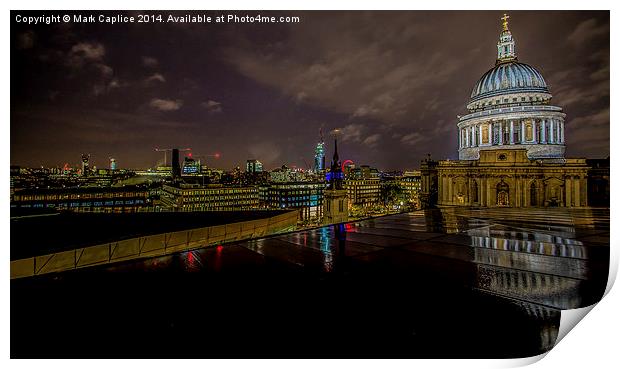 St Paul's Catherdral Print by Mark Caplice