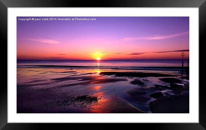  Looking into the purple rise. Framed Mounted Print by paul cobb