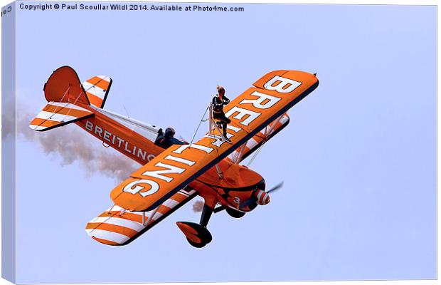 Breitling Wingwalker Canvas Print by Paul Scoullar