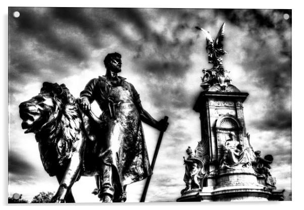 The Victoria Memorial London  Acrylic by David Pyatt