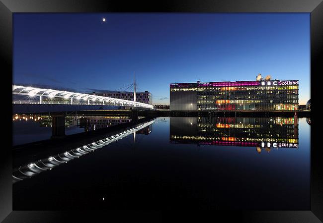  Clyde Waterfront Reflections Framed Print by Grant Glendinning