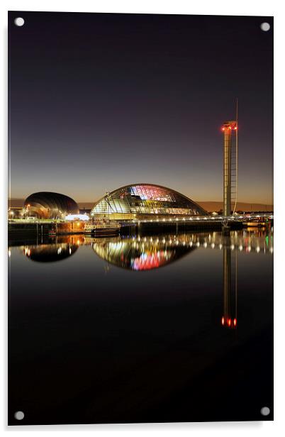  Glasgow Science Centre Acrylic by Grant Glendinning