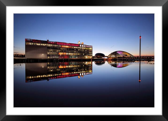 River Clyde Reflections  Framed Mounted Print by Grant Glendinning