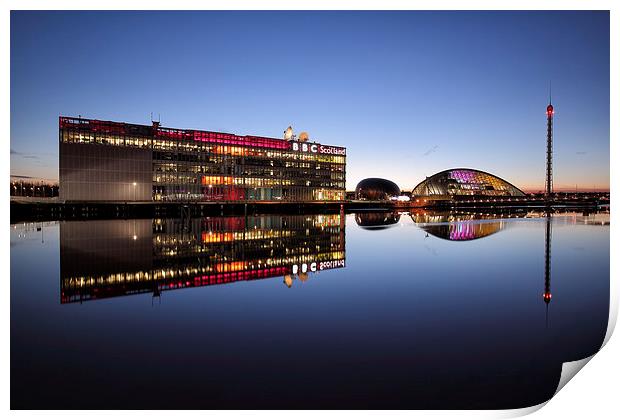 River Clyde Reflections  Print by Grant Glendinning